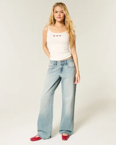 Hollister Low-rise Light Wash Baggy Jeans
