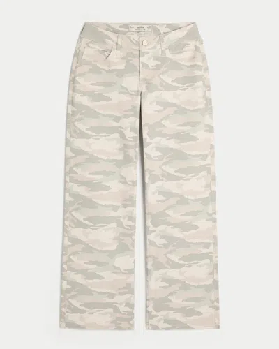 Hollister Curvy Low-rise Y2k Camo Baggy Jeans