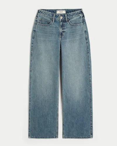 Hollister High-rise Baggy Jeans In Blue