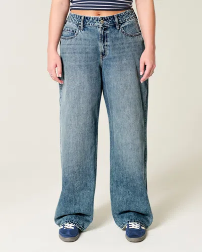 Hollister High-rise Baggy Jeans In Blue