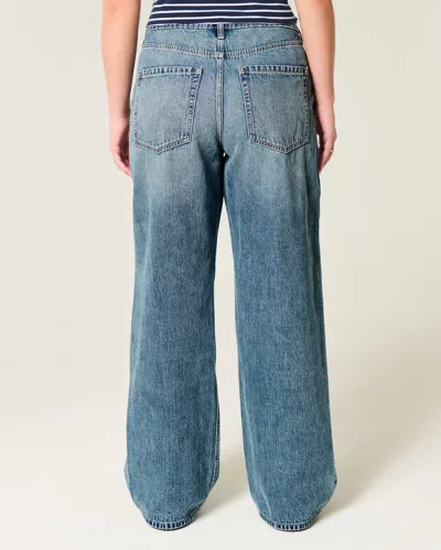 Hollister High-rise Baggy Jeans In Blue