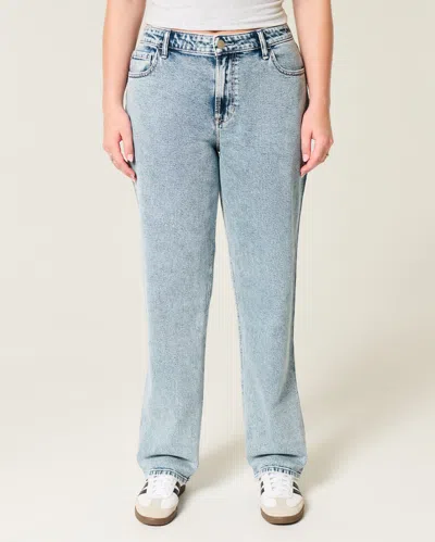 Hollister High-rise Medium Wash Straight Jeans