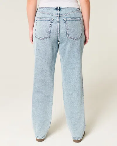 Hollister High-rise Medium Wash Straight Jeans