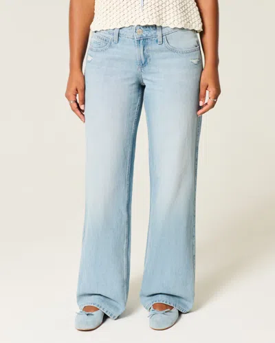 Hollister Curvy Low-rise Distressed Baggy Jeans