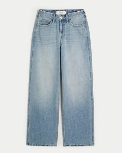 Hollister High-rise Medium Wash Baggy Jeans
