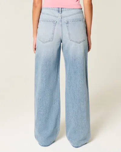 Hollister High-rise Medium Wash Baggy Jeans