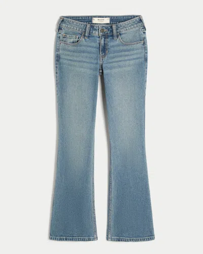 Hollister Low-rise Medium Wash Bootcut Jeans In Blue