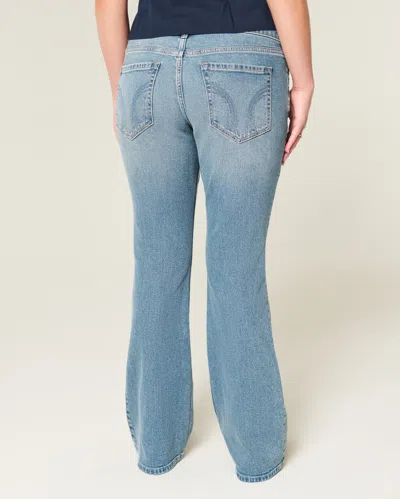 Hollister Low-rise Medium Wash Bootcut Jeans In Blue