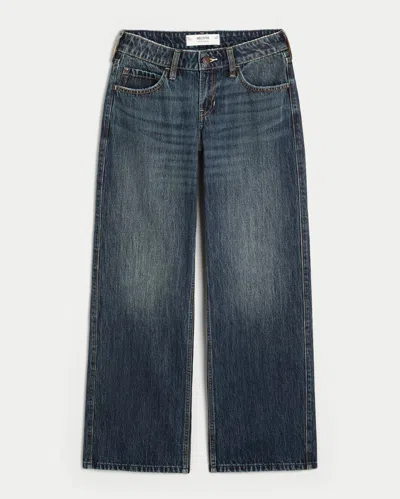 Hollister Low-rise Dark Wash Baggy Jeans