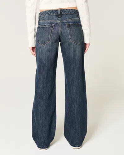 Hollister Low-rise Dark Wash Baggy Jeans