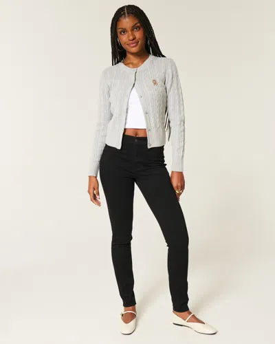 Hollister High-rise Black Jean Leggings In Black