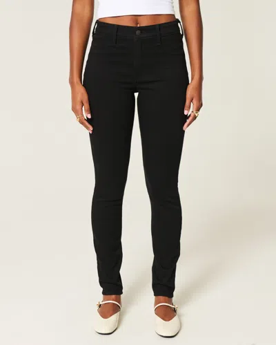 Hollister High-rise Black Jean Leggings In Black
