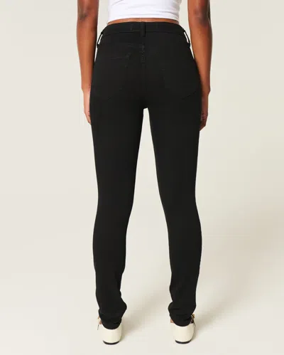 Hollister High-rise Black Jean Leggings In Black