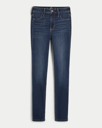 Hollister High-rise Medium Wash Jean Leggings In Blue