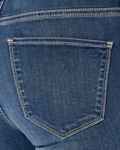 Hollister High-rise Medium Wash Jean Leggings In Blue