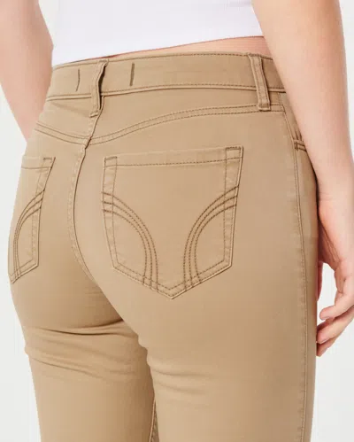 Hollister High-rise Khaki Super Skinny Pants In Brown
