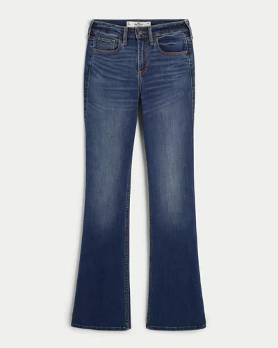Hollister Curvy Mid-rise Medium Wash Boot Jeans