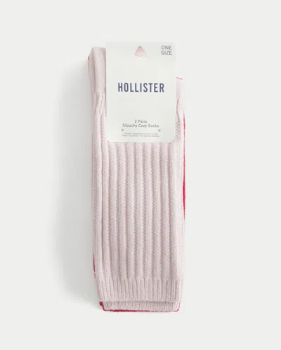 Hollister Ribbed Socks 2-pack In Multi