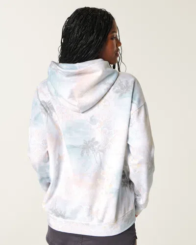 Hollister Oversized Tropical Print Hoodie