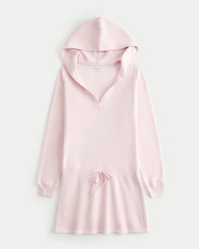Hollister Hooded Long-sleeve Fleece Dress