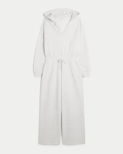Hollister Fleece Jumpsuit In White
