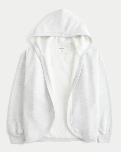 Hollister Faux Fur-lined No-close Fleece Cardigan