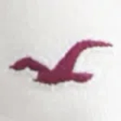 Hollister Logo Graphic Zip-up Hoodie In White