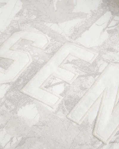 Hollister Oversized Senior Graphic Camo Hoodie In White