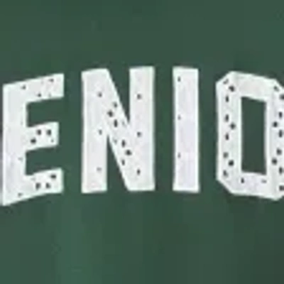 Hollister Oversized Senior Graphic Hoodie In Green