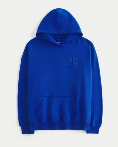 Hollister Oversized Class Of '26 Graphic Hoodie In Blue