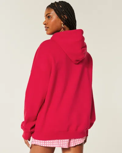 Hollister Oversized Hoodie In Pink