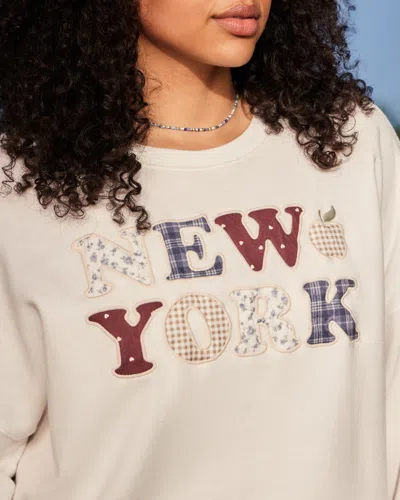 Hollister Oversized New York Graphic Crew Sweatshirt