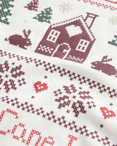 Hollister Oversized Mock-neck Puff Print Winter Graphic Sweatshirt In White