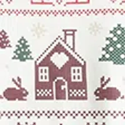 Hollister Oversized Mock-neck Puff Print Winter Graphic Sweatshirt In White