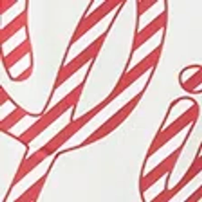 Hollister Oversized Candy Cane Graphic Hoodie In White