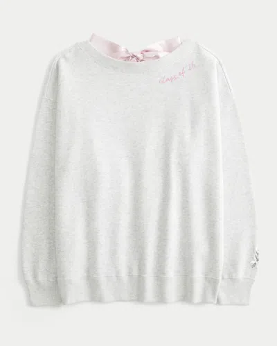 Hollister Oversized Class Of '26 Back Bow Sweatshirt