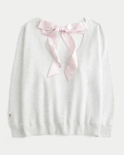 Hollister Oversized Class Of '26 Back Bow Sweatshirt