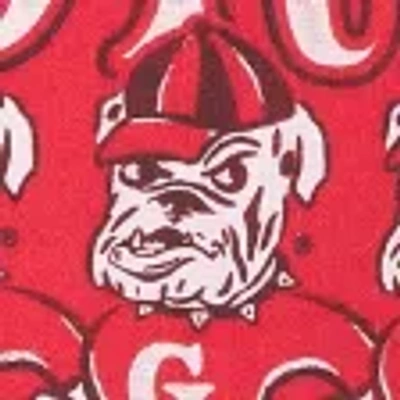 Hollister Easy Double Off-the-shoulder University Of Georgia Graphic Sweatshirt In Red