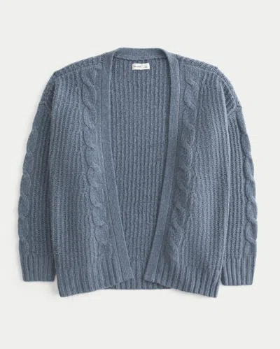 Hollister Comfy Cloud Easy No-close Cardigan In Gray