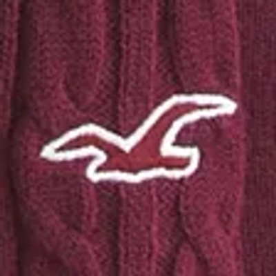 Hollister Long-sleeve Square-neck Babydoll In Purple