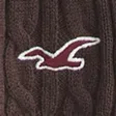 Hollister Long-sleeve Square-neck Babydoll In Brown