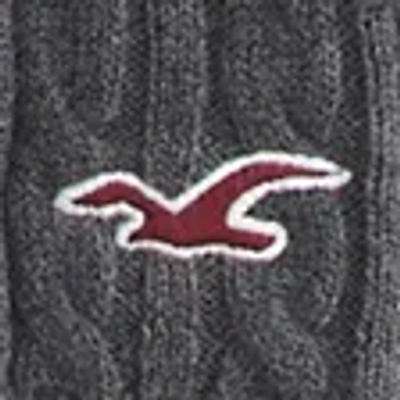 Hollister Long-sleeve Square-neck Babydoll In Gray