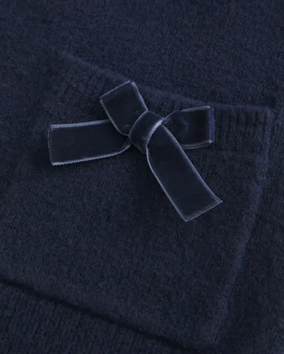 Hollister Comfy Cloud Bow Pocket Cardigan In Blue