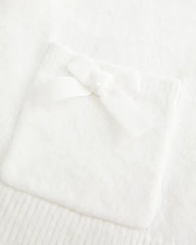 Hollister Comfy Cloud Bow Pocket Cardigan In Neutral