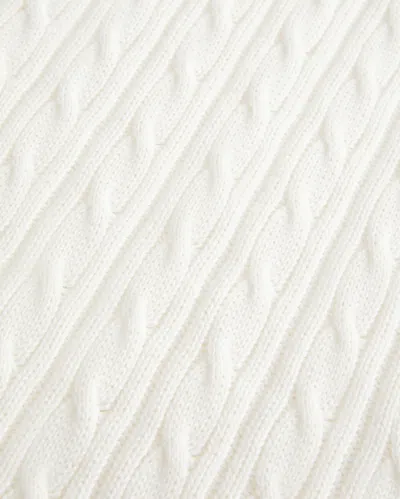 Hollister Cable-knit Icon Crew Sweater In White