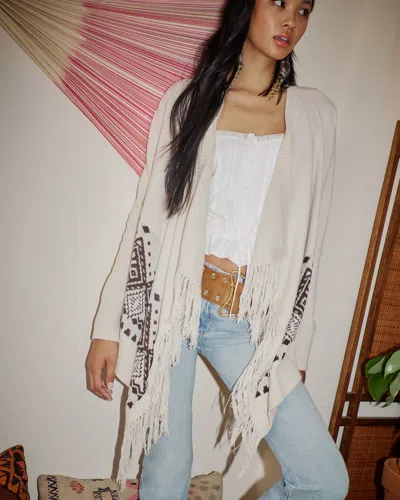 Hollister Easy Fringe No-close Cardigan In Neutral
