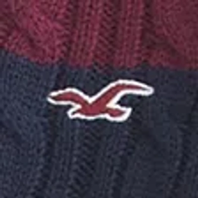 Hollister Cable-knit V-neck Icon Sweater In Multi