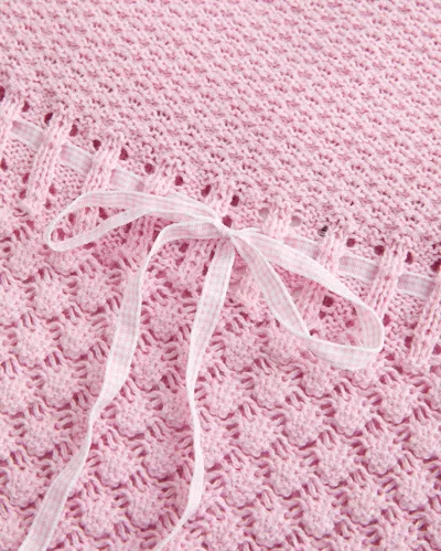 Hollister Crochet-style Strapless Sweater Tube Top In Pink