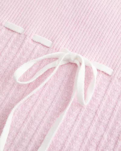 Hollister Tie-front Sweater Tank In Pink