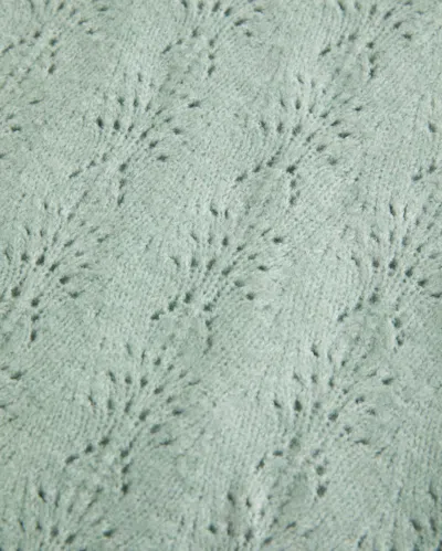 Hollister Comfy Cloud Stitchy Off-the-shoulder Sweater In Green